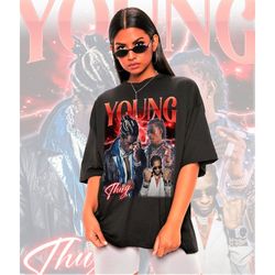 Retro Young Slatt THUG Shirt -Young Thug T shirt,Young Thug Graphic Tee,Young Thug T-shirt,Mighty Little Man T-Shirt,You