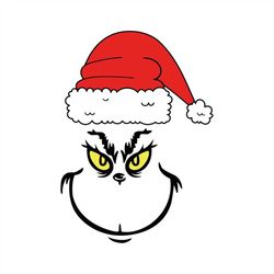 grinch face svg, grinch face silhouette, grinch face silhouette, christmas grinch face