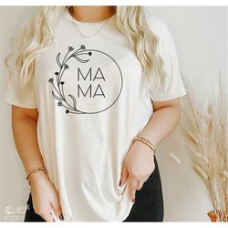 mama svg, flower wreath svg, mom life svg, mama shirt svg, gift for mom, mother's day gift, mother svg, mama floral svg,