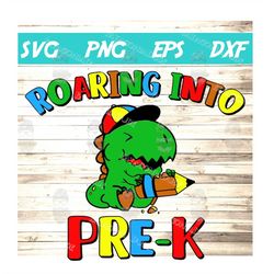 roaring into pre k svg