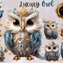 Luxury Owl Png Clipart,elegant, design, artistic, creative,transparent background,decorative, fashionable, trendy,