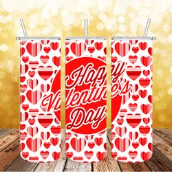 red happy valentines day, valentine tumbler sublimation designs png, valentines day tumbler png, digital download