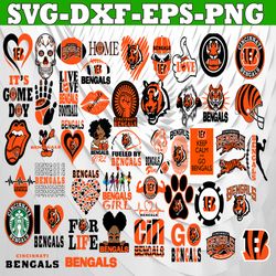 Bundle 50 Files Cincinnati Bengals Football Teams svg, Cincinnati Bengals svg, NFL Teams svg, NFL Svg, Png, Dxf, Eps, In