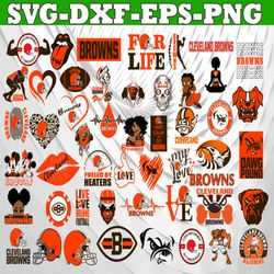 Bundle 50 Files Cleveland Browns Football Teams Svg, Cleveland Browns svg, NFL Teams svg, NFL Svg, Png, Dxf, Eps, Instan