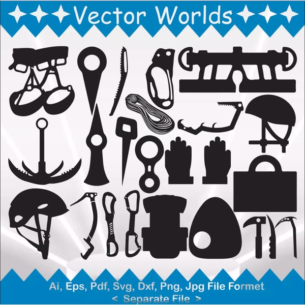 Equitment Svg Color Climbing equipment svg, Climbing equipment's svg, Climbing, | Inspire ...