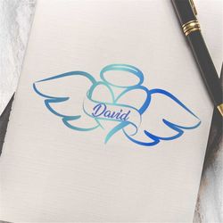 angel wings svg, angel wings png, memorial, in loving memory
