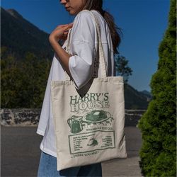 harry's house tote bag -aesthetic tote bag,artsy tote bag,art tote bag,aesthetic tote,aesthetic canvas tote,cute tote ba