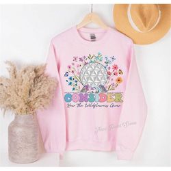 floral christian sweatshirt, consider how the wildflowers grow, bible verse shirt, floral women's christian, gift for ch