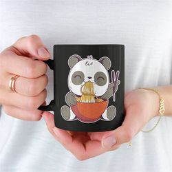 kawaii ramen panda mug -kawaii mug,kawaii cup,kawaii coffee mug,kawaii coffee cup,aesthetic mug,cute mugs,kawaii panda m