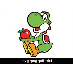yoshi- 4 svg, png, pdf, dxf