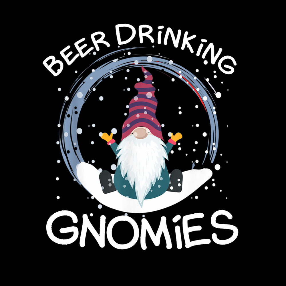 Funny Gnomes Beer Drinking Gnomies Costume Christmas Gift T-Shirt.jpg