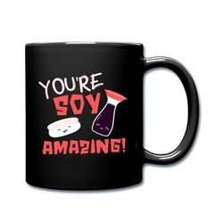 soy gift, soy mug, soy sauce gift, soy sauce mug, gift for soy sauce lover, soy sauce lover mug, gift for soy sauce fan,