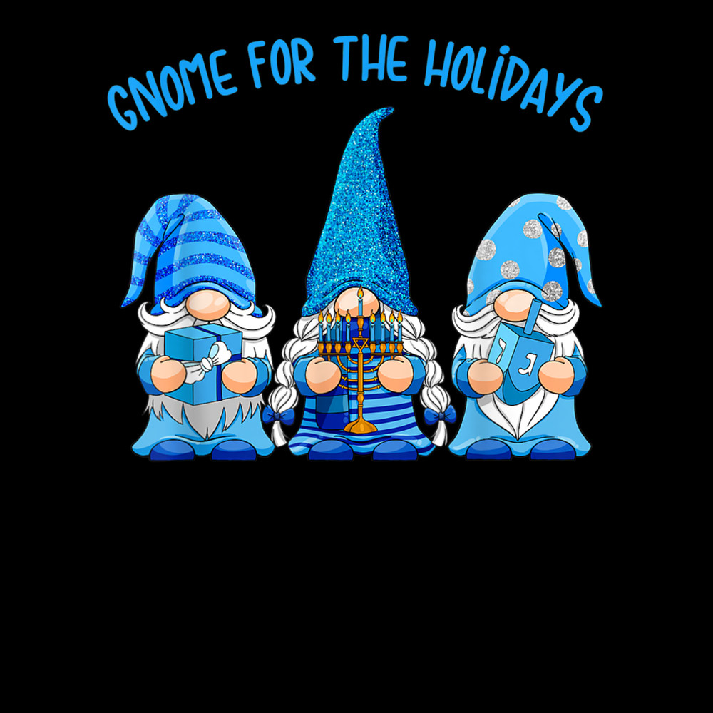 Gnome For The Holidays Hanukkah Jewish Christmas Cute Gnome T-Shirt.jpg