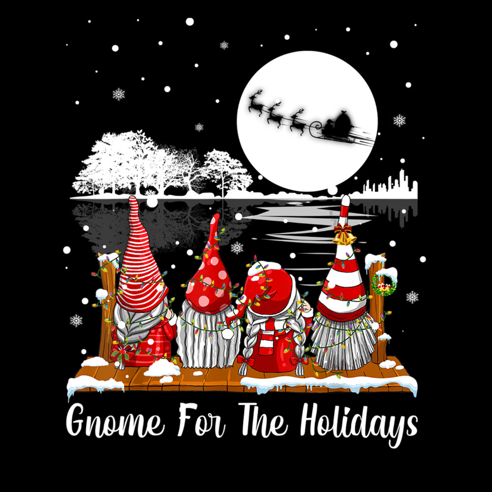 Gnomes For The Holidays Buffalo Plaid Christmas Gnome Xmas T-Shirt.jpg