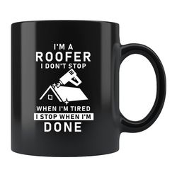 roofer gift, roofer mug, roof mechanic gift, roof mechanic mug, construction worker gift, roofing contractor gift d1473