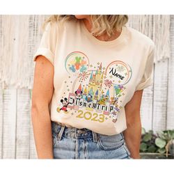 custom disney trip 2023 shirt, disney family trip shirt, disney group shirt, mickey and friends, disney squad shirt, dis