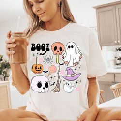 comfort colors halloween doodles t-shirt, halloween things shi