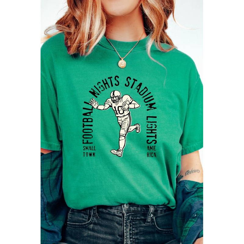 Favorite Team Shirt, Custom Team T-Shirt, Team Mascot Shirt, School Team Game Day Shirt School Team Shirt Football Lights Tshirt Gameday Tee - 1.jpg