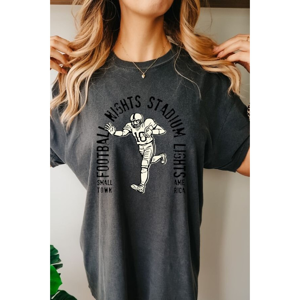 Favorite Team Shirt, Custom Team T-Shirt, Team Mascot Shirt, School Team Game Day Shirt School Team Shirt Football Lights Tshirt Gameday Tee - 3.jpg