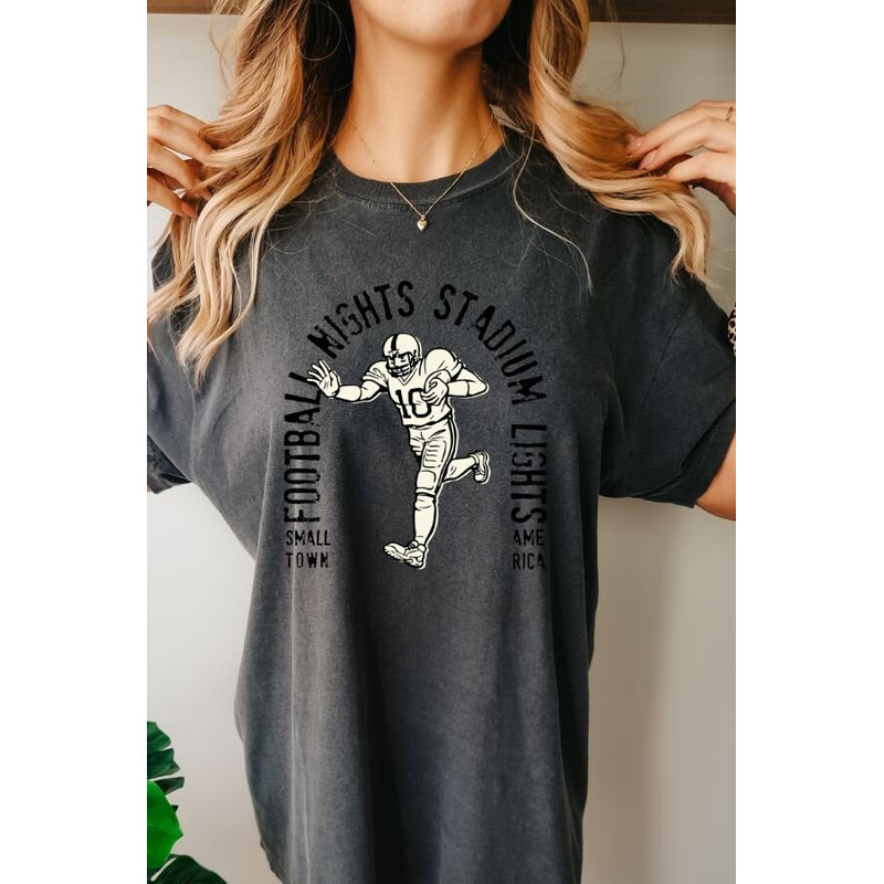 Favorite Team Shirt, Custom Team T-Shirt, Team Mascot Shirt, School Team Game Day Shirt School Team Shirt Football Lights Tshirt Gameday Tee - 3.jpg