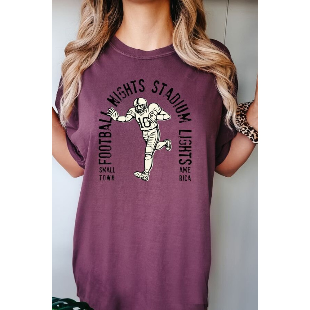 Favorite Team Shirt, Custom Team T-Shirt, Team Mascot Shirt, School Team Game Day Shirt School Team Shirt Football Lights Tshirt Gameday Tee - 6.jpg