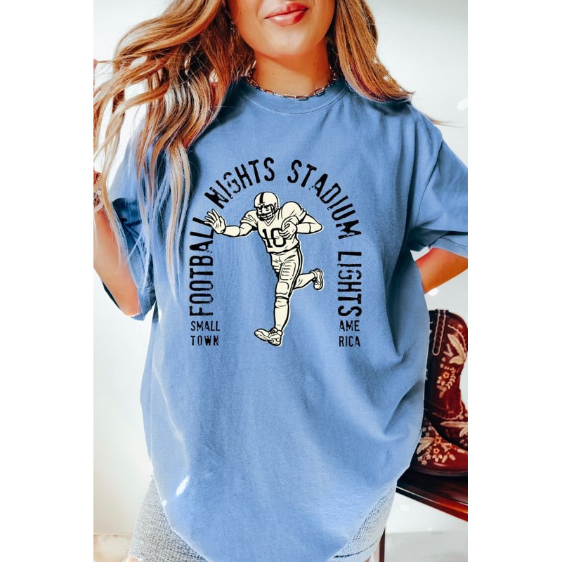 Favorite Team Shirt, Custom Team T-Shirt, Team Mascot Shirt, School Team Game Day Shirt School Team Shirt Football Lights Tshirt Gameday Tee - 7.jpg