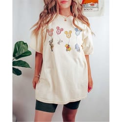 disney balloons winnie the pooh shirt, cute pooh bear shirt, disneyland trip shirt, disney women shirt, disney kid shirt