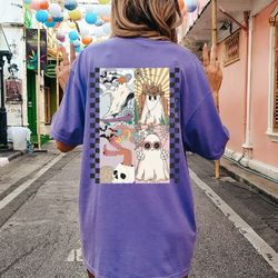 retro tarot card halloween shirt, horror halloween shirt for w