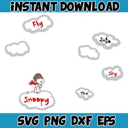 snoopy svg, peanuts svg, snoopy clipart, snoopy svg, snoopy printable, charlie brown svg, snoopy silhouette (233)