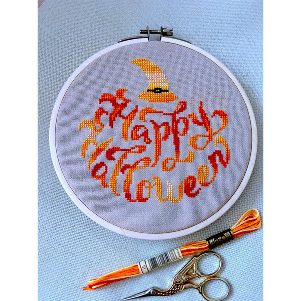 Variegated Happy Halloween Pumpkin. cover.jpg