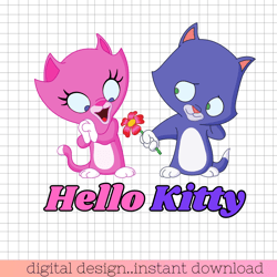 hello kitty png, kittens in love png