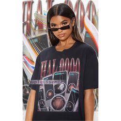 fictional character hal 9000 vintage shirt | hal 9000 homage retro | hal 9000 tees | hal 9000 90s sweater | hal 9000 mer