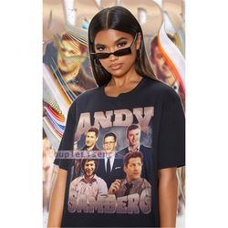 actor retro andy samberg vintage shirt | andy samberg homage retro | andy samberg tees | andy samberg 90s sweater | andy