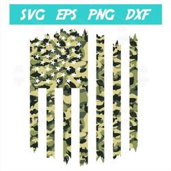 fishing flag svg, fish camo american flag