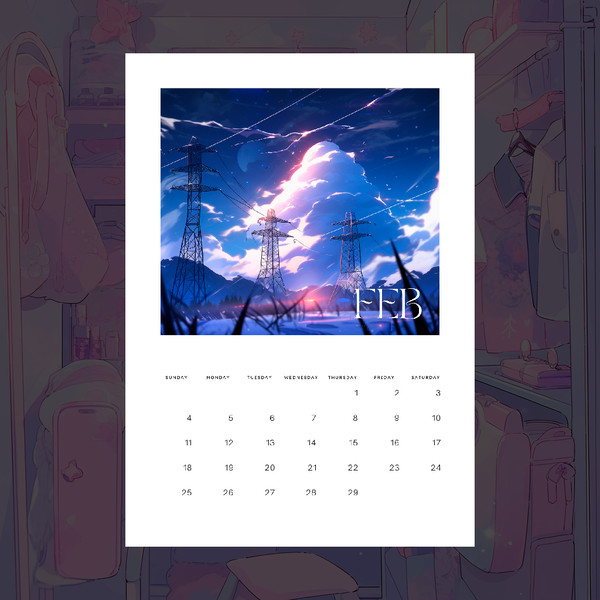 Anime 2024 Poster Calendar