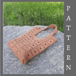 Crochet Bag Pattern PDF: Shopping bag, Round bag DIY, Shoulder bag, Boho handbag, Beach Bag
