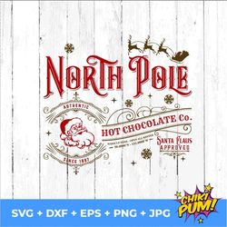 north pole hot chocolate svg, north pole waterslide, hot chocolate svg, christmas waterslide, hot chocolate svg png dxf