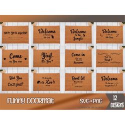 funny doormat svg bundle, doormat png, welcome svg, svg files for cricut, farmhouse svg, funny doormat png