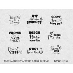 beach svg bundle, svg files for cricut, summer svg bundle, cricut cut files, summer quotes, beach quotes, beach shirt sv