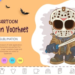 halloween mascot jason voorhees. t-shirt.