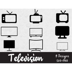 tv svg bundle, svg files for cricut, television clipart, television svg bundle, home decor svg, tv clipart, tv show svg,