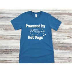 powered by hotdogs svg, svg files for cricut, funny shirt svg, hotdog shirt png, junk food svg, fast food svg, hot dog p