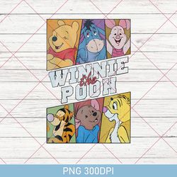 vintage pooh & co est 1926, cute pooh bear and friends png, disney pooh bear png, walt disney world png, pooh friends