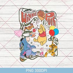 vintage pooh png, retro winnie the pooh png, pooh tigger and eeyore, retro pooh bear png, pooh and co est 1926 300dpi