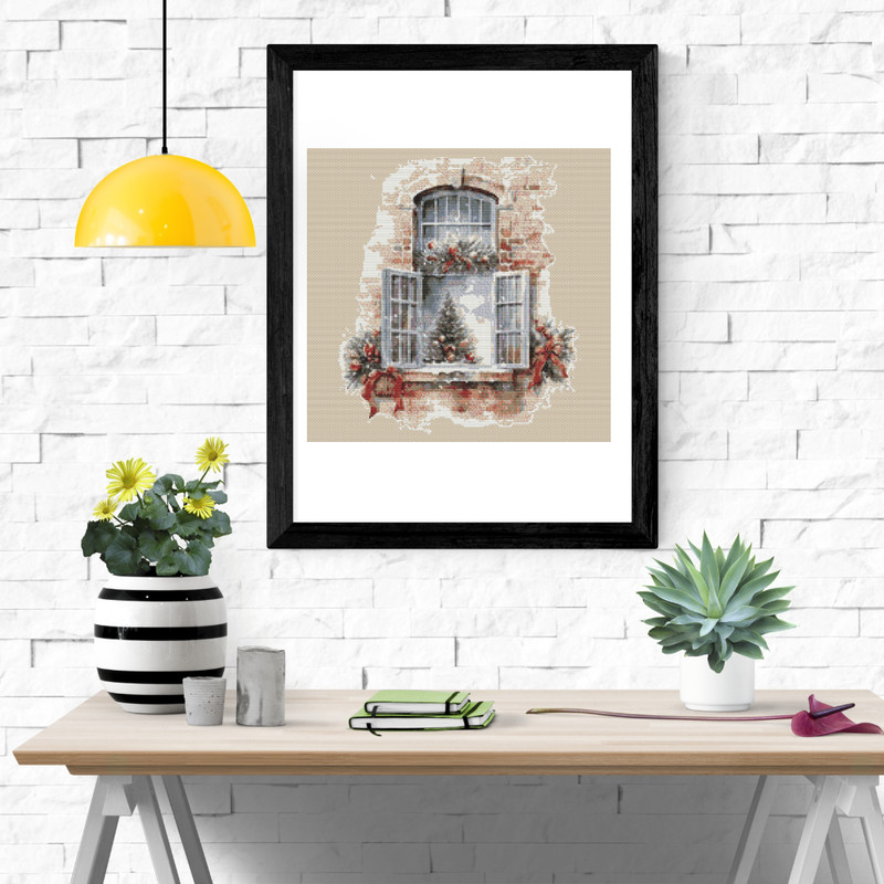 White Brick Wall Mockup Frame Quote Instagram Post.png