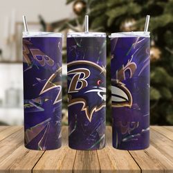 Baltimore Ravens NFL Tumbler Png , Football Tumbler Wrap Design, NFl Tumbler Wrap