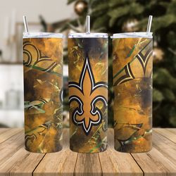 New Orleans Saints NFL Tumbler Png , Football Tumbler Wrap Design, NFl Tumbler Wrap
