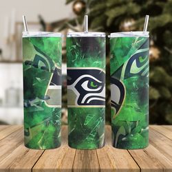Seattle Seahawks NFL Tumbler Png , Football Tumbler Wrap Design, NFl Tumbler Wrap