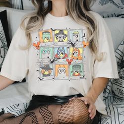 bluey halloween shirt bluey and bingo spooky shirt trick or treat shirt