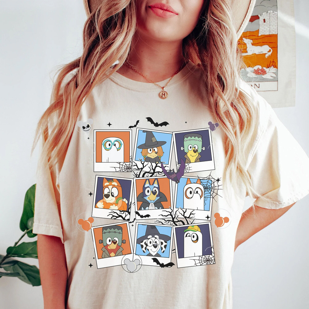 Bluey Halloween 2023 Shirt, Bluey and Bingo Spooky Vibes Sweatshirt, Trick or Treat Shirt - 3.jpg